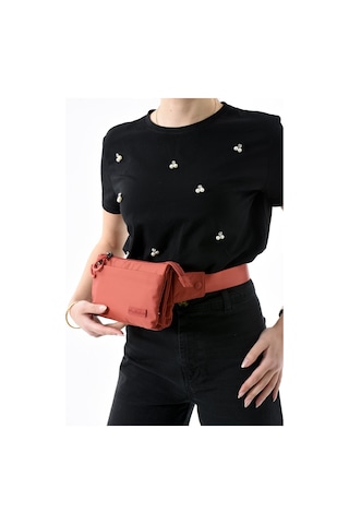 571 Collections Çok Cepli Bel Çantası Unisex Kiremit Model: 571-13-9r Kiremit