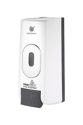 Reedark "500ml Duvar Tipi Köpük Sabun Dispanseri - Hijyenik, Sızdırmaz, Şeffaf Gövde İle Otel Ve Hastaneler İçin" Beyaz