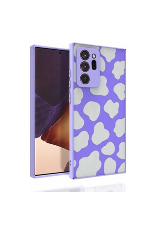 Galaxy Note 20 Ultra Kılıf Desenli Kamera Korumalı Parlak Zore Nora Kapak NO6