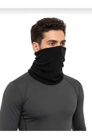 Qu-tex Qulothes 3 Lü Kombin Set Termal Polar Soğuk Geçirmez Bere & Boyunluk Unisex Kışlık Ayarlanabilir Çok Renkli