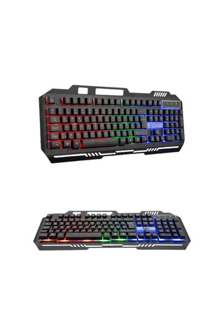 Rgb - 182 - Işıklı Gaming Oyuncu Klavye Q Klavye - Kmrsfres - Mouse