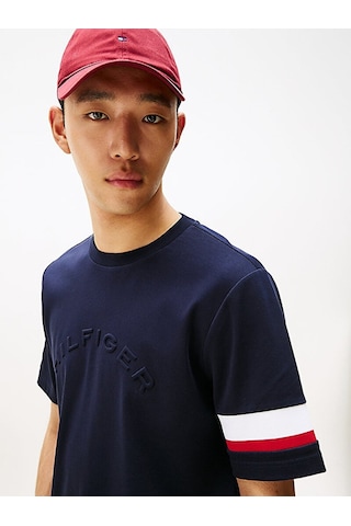 Tommy Hilfiger Erkek Insert T-shirt Lacivert