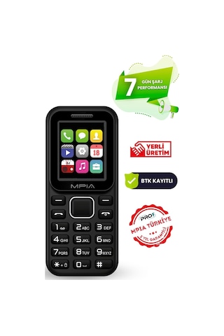 Yerli Üretim Kamerasız Tuşlu Cep Telefonu 7 Gün Şarj Asker Yaşlı Öğrenci Telefon 2 Yıl