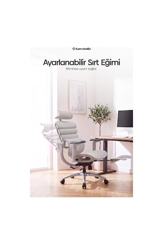 Rosso Ergonomik Çalışma Koltuğu - Beyaz