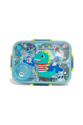 Dream Vest Dino Çelik Beslenme Kabı Çok Renkli E