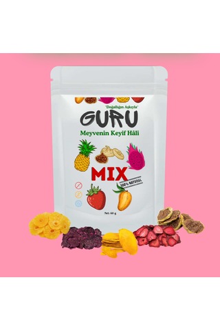 Guru Mix Karışık Meyve Kurusu 60 G