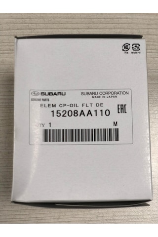 15208Aa110  Subaru Dizel Yag Filtresi 370078493