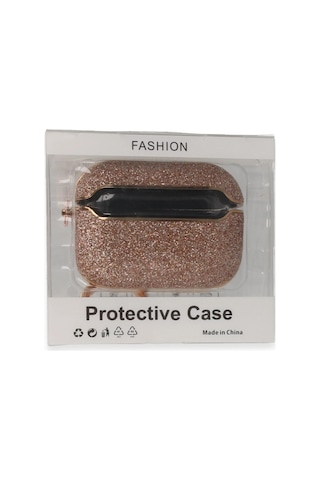 Airpods Uyumlu Pro 1.nesil Spell Simli Kılıf - Rose Gold - 100