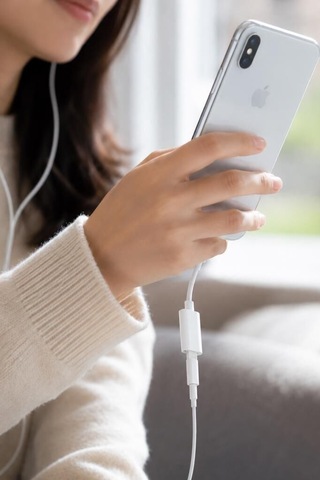 Teknik Parça Bağlantı Ucu Ara Kablo Kulaklık DönüştürücüApple iPhone Uyumlu 7 Aux Jbc100 Beyaz