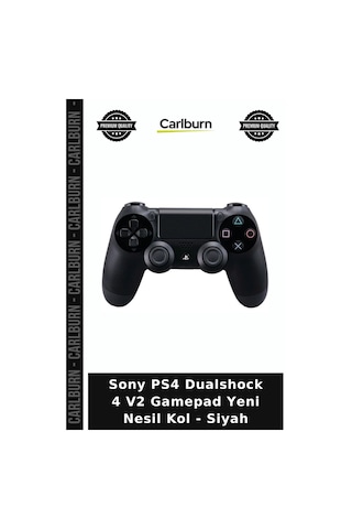 Sony Ps4 Dualshock 4 V2 Gamepad Yeni Nesil Kol - Siyah Konsol Kolu Kablosuz Kumanda Oyun Aksesuarı