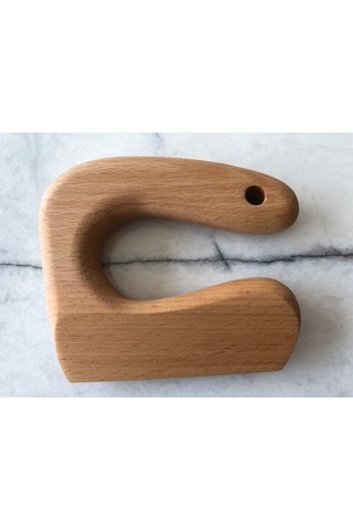 Montessorı Emniyetli Çocuk Doğrama Bıçağı Kayın Ahşap