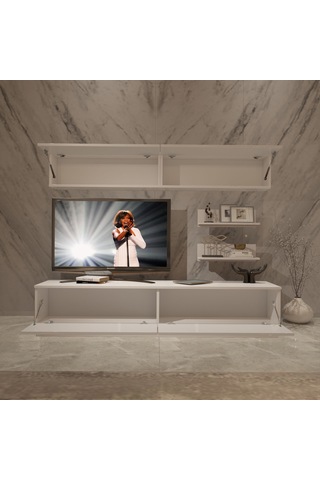 Decoraktiv Eko 5b Slm Std Tv Ünitesi Tv Sehpası Beyaz