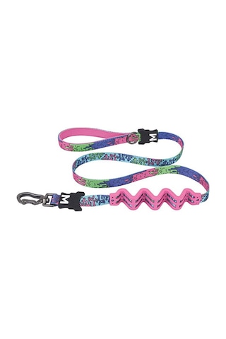M-pets Urban Style Lava Köpekler İçin Şok Emici Gezdirme Kayışı Medium 2x120 Cm 244-58054.01 Çok Renkli