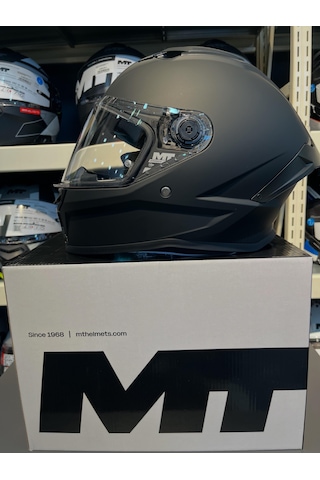 Mt Helmets Stinger 2 Pure A1 Mat Ff126 Siyah Şeffaf Vizör Mat Siyah