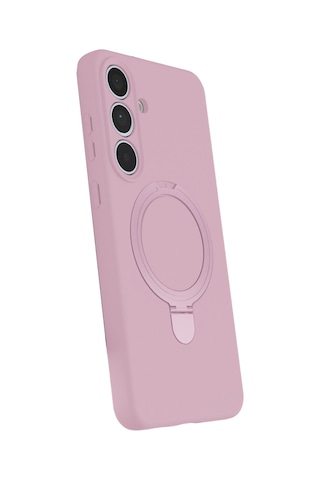 Galaxy Uyumlu S25 Fe Regal Magsafe Standlı Kapak - Açık Pembe