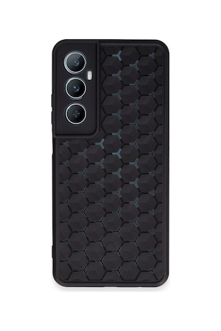 Newface - 289 - Realme C65 Kılıf Petek Silikon Kapak - Csmo-tex - - Siyah Sıyah