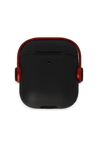 Airpods Uyumlu, 2 2.nesil Cool Kılıf - Siyah-kırmızı
