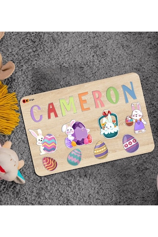 Bk Toys Isimli Çocuklar Için Paskalya Bayramı Ahşap Figürlü Eğiti