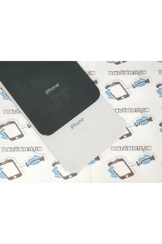 Apple Uyumlu iPhone X Arka Pil Batarya Kapağı (Cam) (226131341)