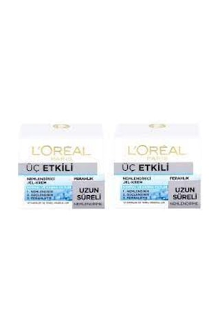 L'Oreal Paris Üç Etkili Nemlendirici Ferahlatıcı Jel Krem 2 x 50 ML