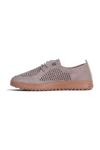 Ayakcenter Ayzen 1050 Vizon Kadın Loafer Ayakkabı Vizyon