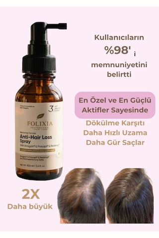 Folixia Anti-Hair Loss Yoğun Saç Bakım Spreyi 100 ML + Dermaroller