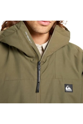 Quiksilver Quıksılver Overcast 3k Parka Erkek Iris Leaf - Solid Ceket Eqyjk04203-6490 Yeşil