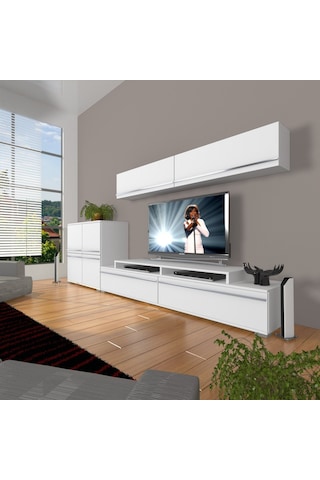 Decoraktiv Ekoflex 6y Mdf Tv Ünitesi Tv Sehpası Beyaz