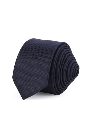 Tudors İnce Kendinden Desenli Erkek Kravat (298390618) - Lacivert