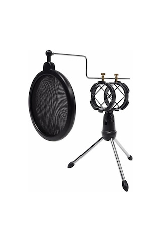 Larkin Dms10 Masaüstü Mikrofon Tutucu Pop Filtre Tripod Stand