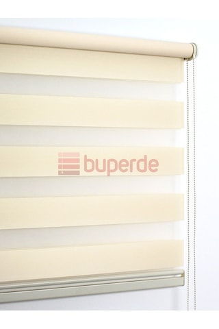 Buperde Krem Eko Zebra Stor Perde