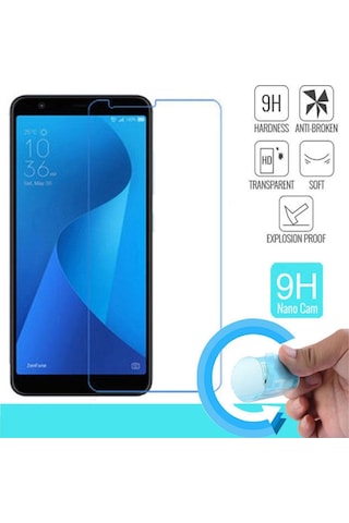 Asus Zenfone Max Plus Zb570Tl Esnek Nano Cam Ekran Koruyucu 9H Na