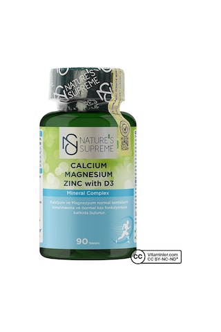 Natures Supreme Calcium Magnesium Zinc With D3 90 Tablet