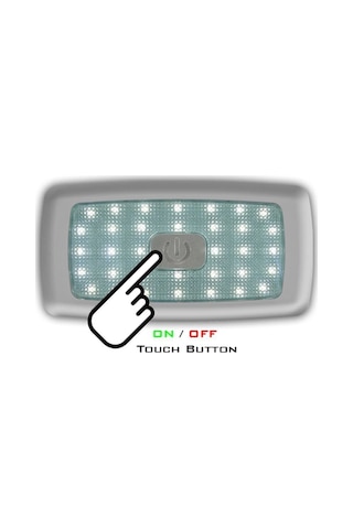Sanel Led Lamba 12Volt 34 Ledli İç Aydınlatma Dokunmatik Sıcak Be