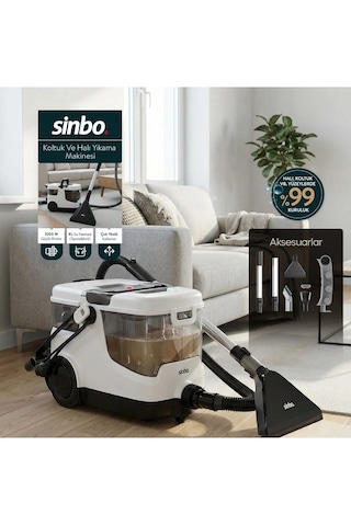 Sinbo Beyaz Sinbo Koltuk Ve Halı Yıkama Makinesi Ssc-7609