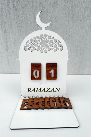 Ahşap Dekoratif Ramazan Takvim İmsakiye
