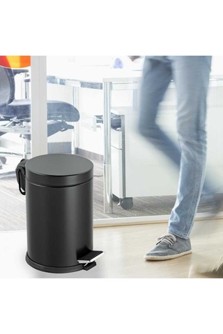 5 Lt Pedallı Çöp Kovası Siyah