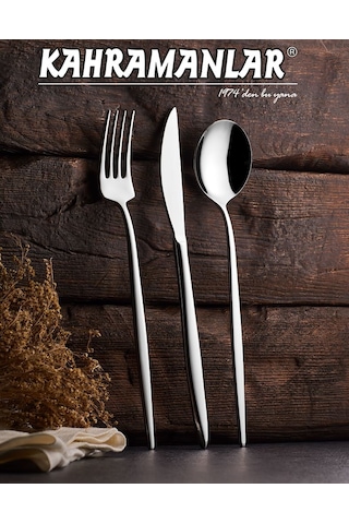 Kahramanlar Dora 72 Parça Çatal Kaşık Bıçak  Seti