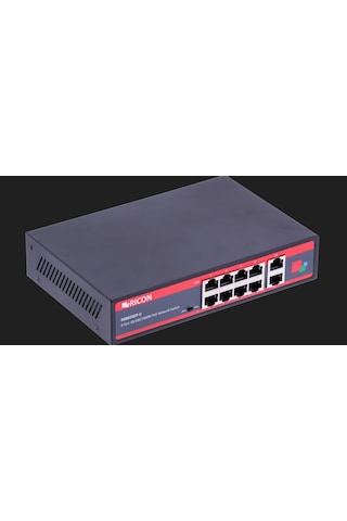 Ricon 8 Port Gigabit Power Over Ethernet Yönetilemeyen Switch