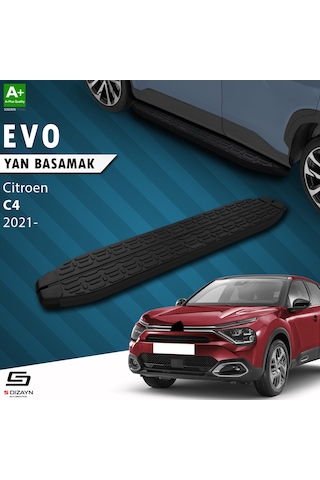 S-dizayn Citroen C4 3 Evo Siyah Yan Basamak 183 Cm 2021 Üzeri