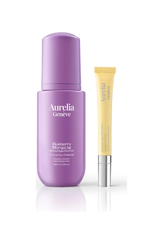Aurelia Genève Glowface & Gloss Duo Nemlendirici Vegan Yüz Temizleme Köpüğü + Nemlendirici Etkili Renkli Lip Balm Seti