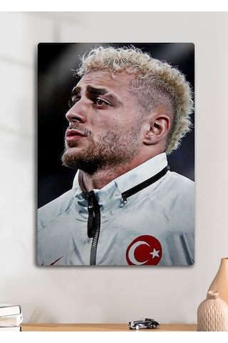 Parlak Metal Baskı Tablo - Bay, Barış Alper Yılmaz, Sarı Kırmızı