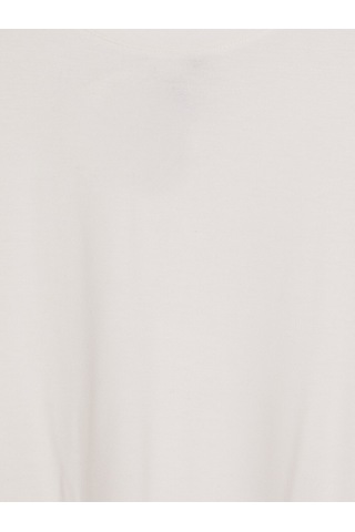 Lcw Modest Beyaz Bisiklet Yaka Kadın Body