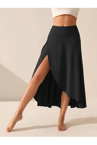 Kadın Cep Detay Taytlı Sandy Etek Siyah