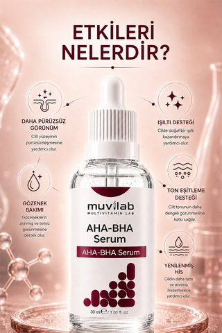 Aha Bha Cilt Tonu Eşitleyici Yenileyici Canlandırıcı Peeling Serum Gözenek Sıkılaştırıcı Leke Karşıtı