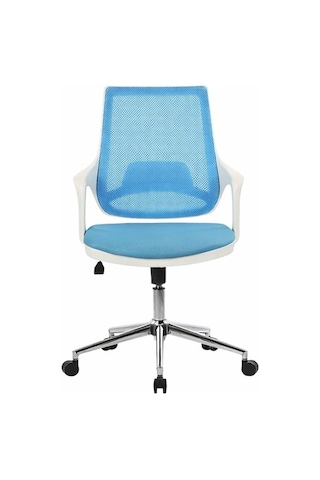 Mix White Çalışma Sandalyesi Ofis Koltuğu Mavi
