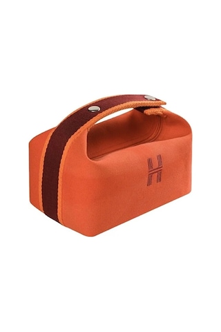 Büyük Kapasiteli Cilt Bakım Ürünü Saklama Çantası, Taşınabilir Gezi, Moda Seyahat Tuvalet Çantası - Turuncu