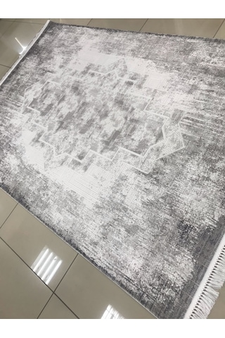 Merinos Halı Elegance 74429 096 Serisi Akrilik Salon Oturma Yatak Odası Halısı Gri - Krem