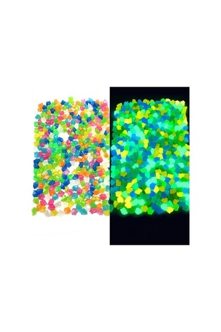 Trendooze 300x Karanlıkta Parlayan Taşlar Kaya Dıy Süs Eşyası