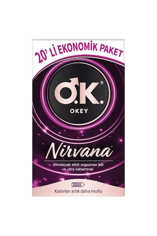 Nirvana 20&apos Li Ekonomik Prezervatif Açık Kahverengi